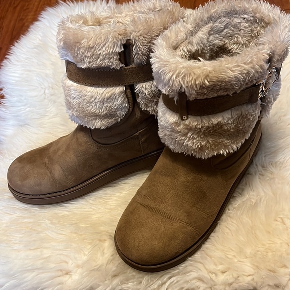Brown boots fur lined size 7.5 - Picture 2 of 12